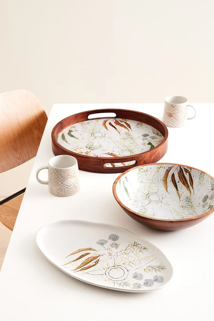 Kmart Waluwin indigenous art homewares collection