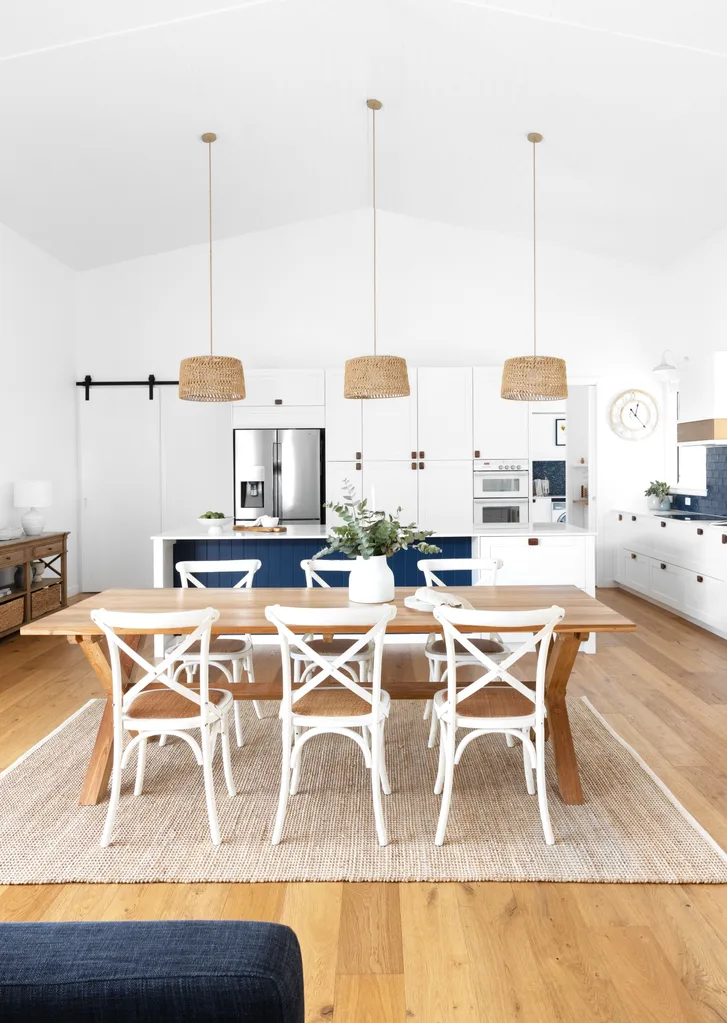 coastal kitchen dining room