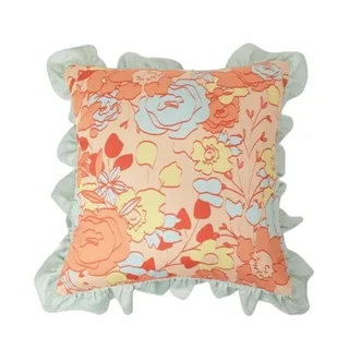 Floral ruffle cushion, Myer