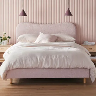 Drift bed frame in dusky rose, Ecosa