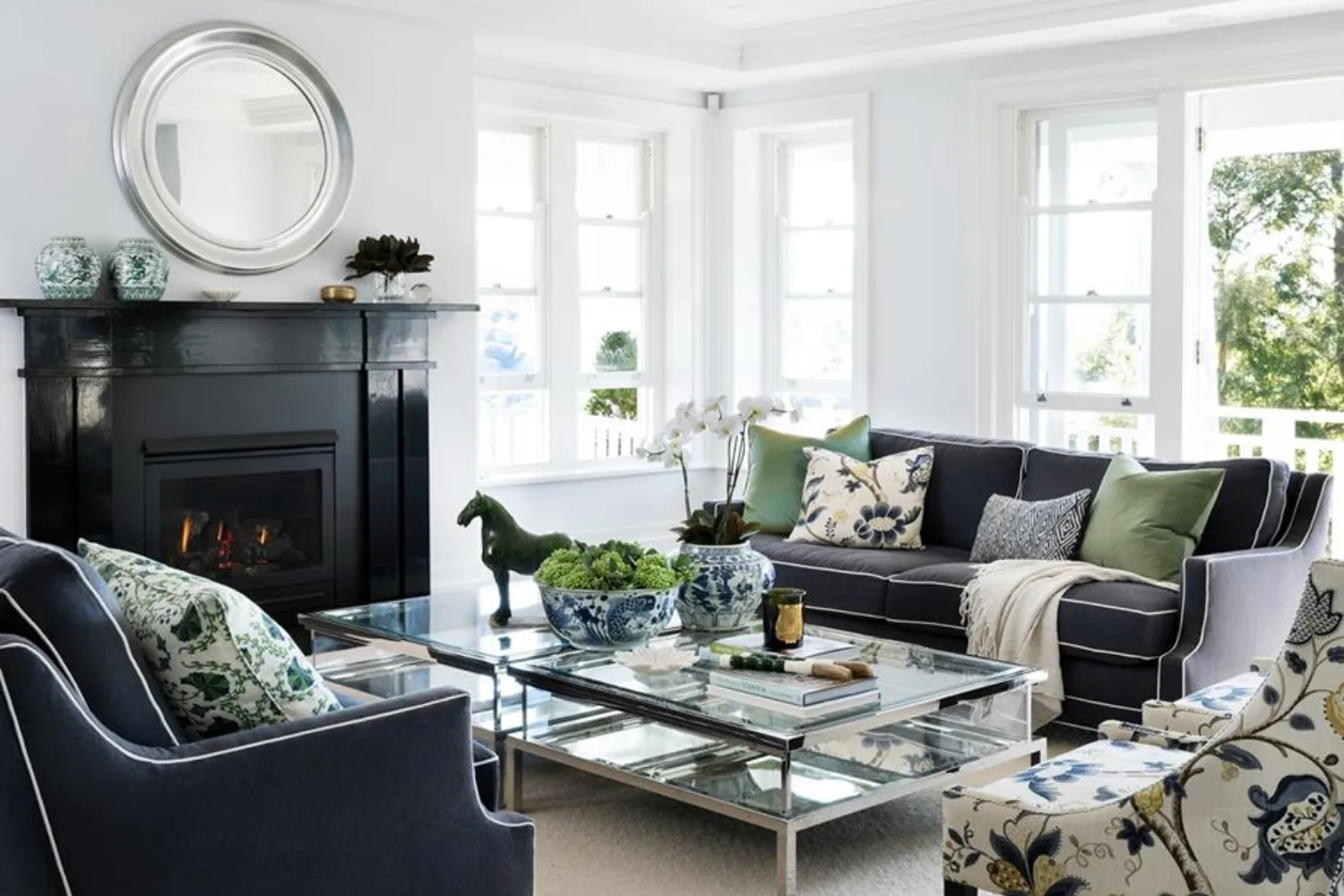 living room coffee table Hamptons styling ideas