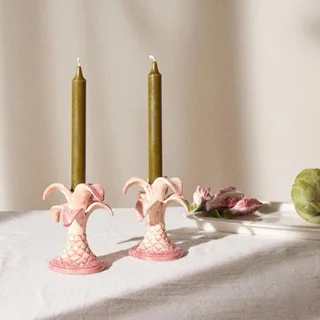 Les Ottomans ceramic candle holders (set of 2), Matches Fashion