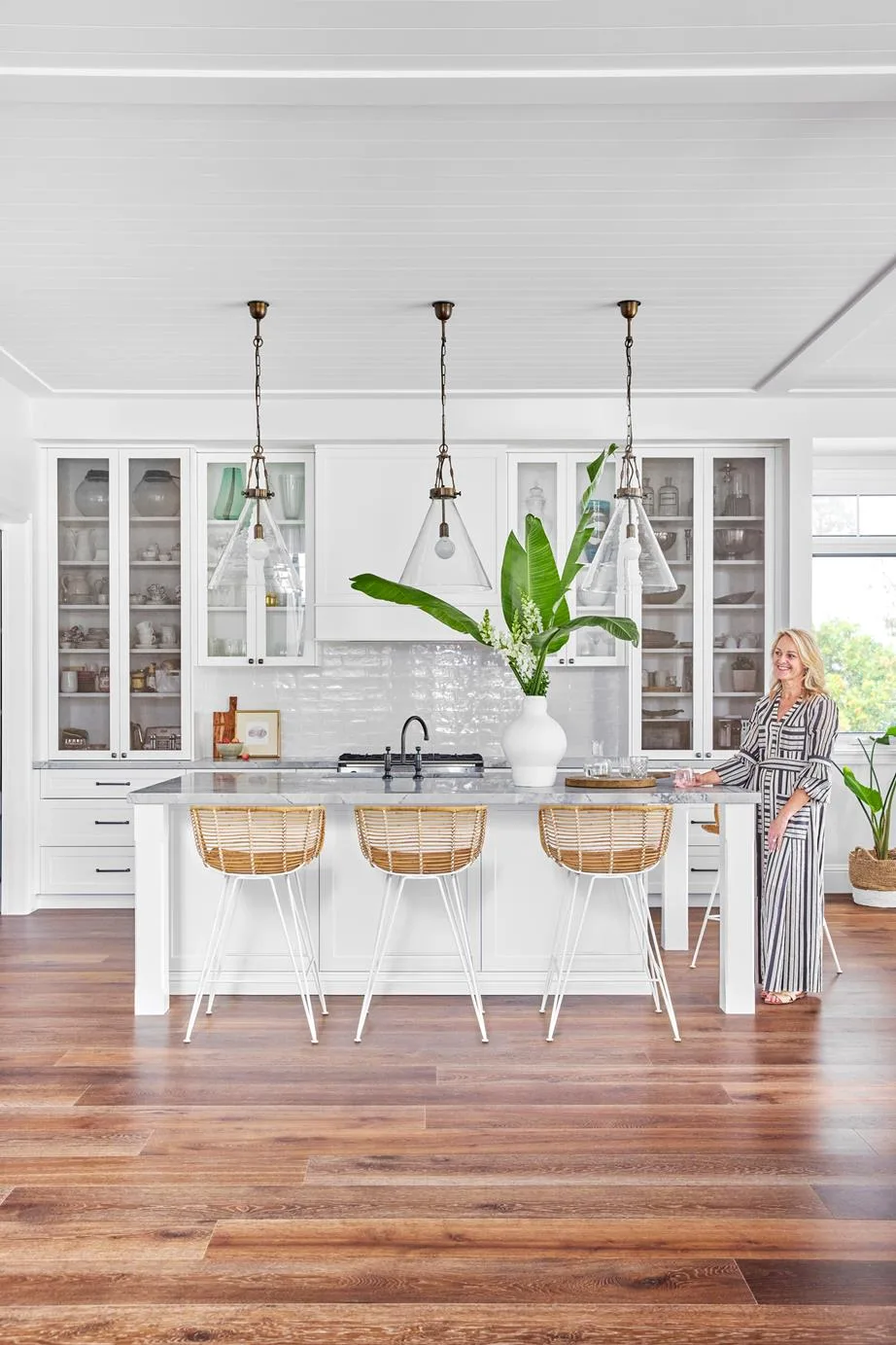 Interior designer Victoria Waters in her own kitchen