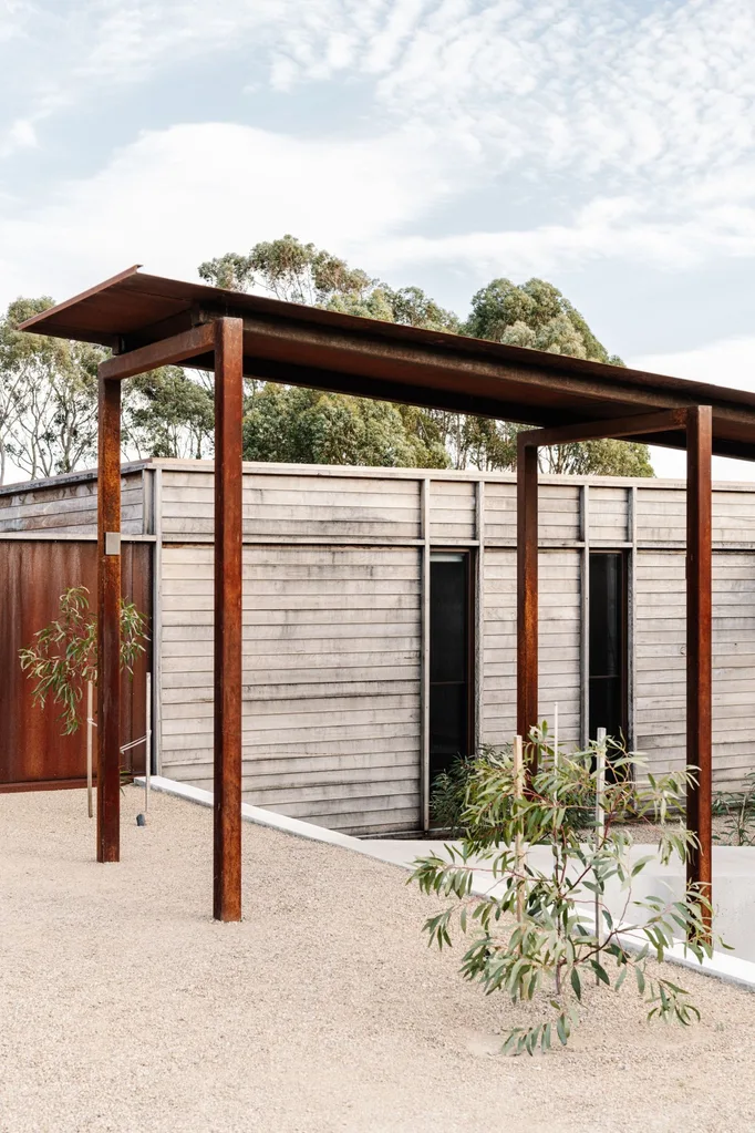 home with ironbark cladding