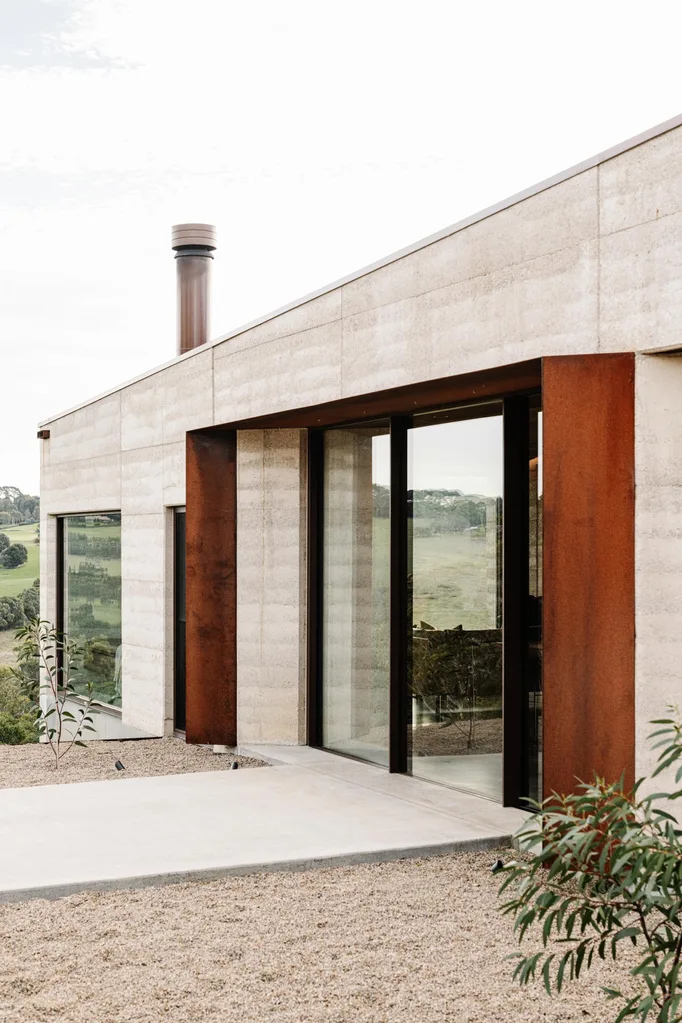 Rammed earth home