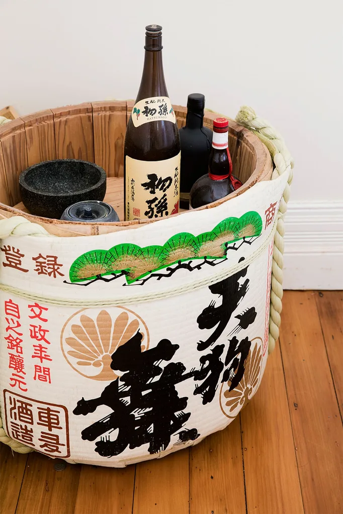 Adam Liaw home sake barrel