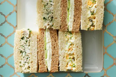 A classic trio of high tea sandwiches to treat your guests