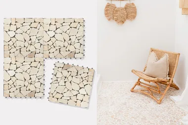 8 brilliant ways to use Kmart’s sell-out $29 stone decking tiles