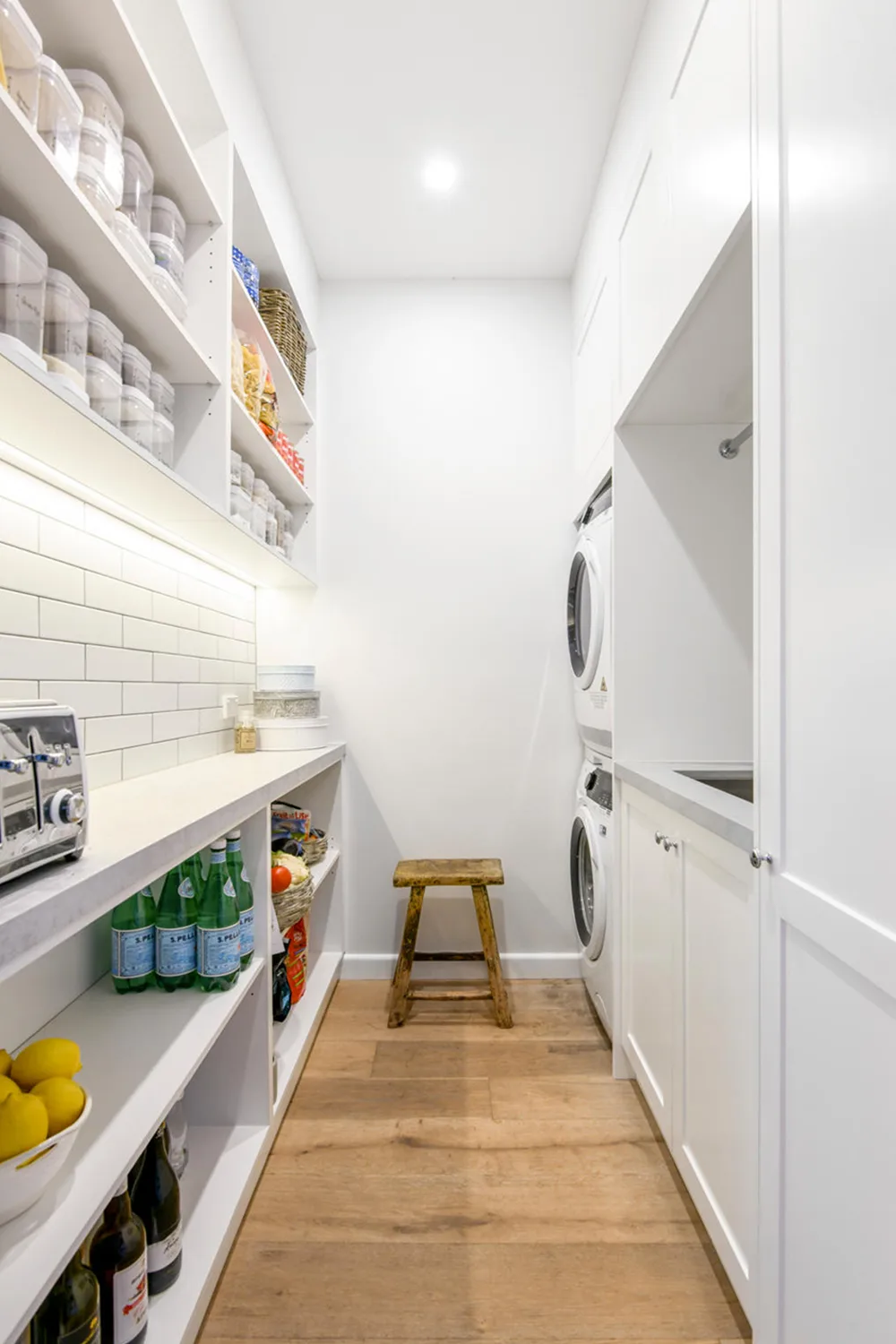 Combined butlers pantry and laundry