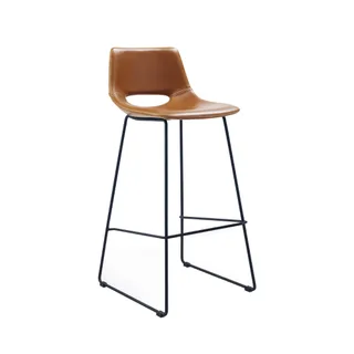 Temple & Webster 76cm Florence Barstools in Rust (Set of 2)