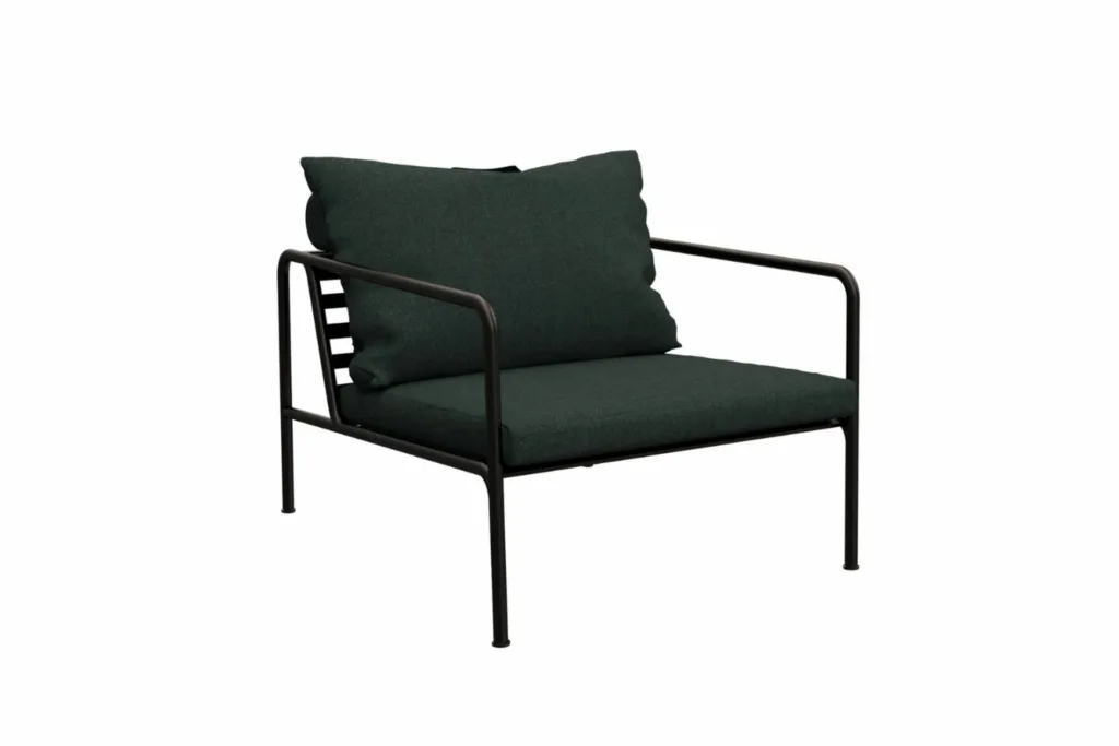 Black and green outdoor armchair