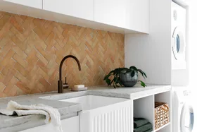 Tap into these laundry splashback ideas