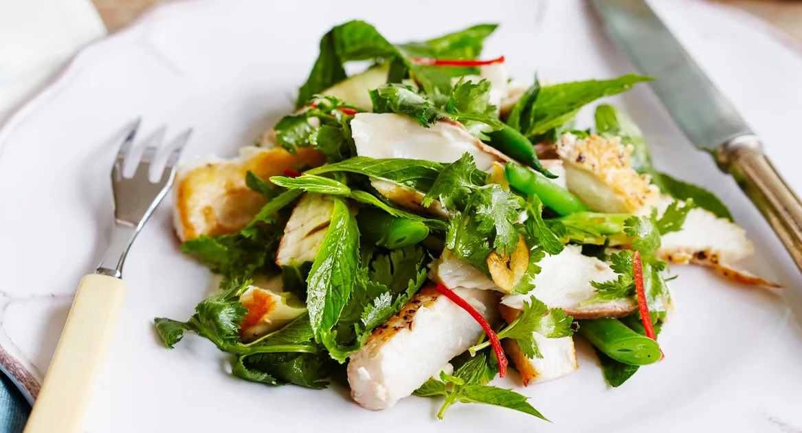 River Cottage Australia Paul West’s seared kingfish with crunchy salad Recipe | Home Beautiful