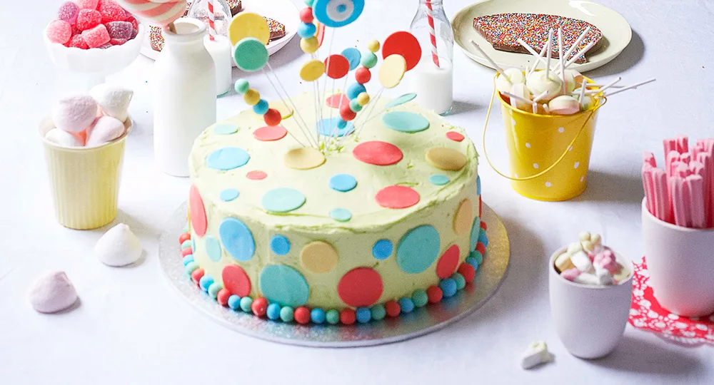 Polka dot birthday cake Recipe | Home Beautiful