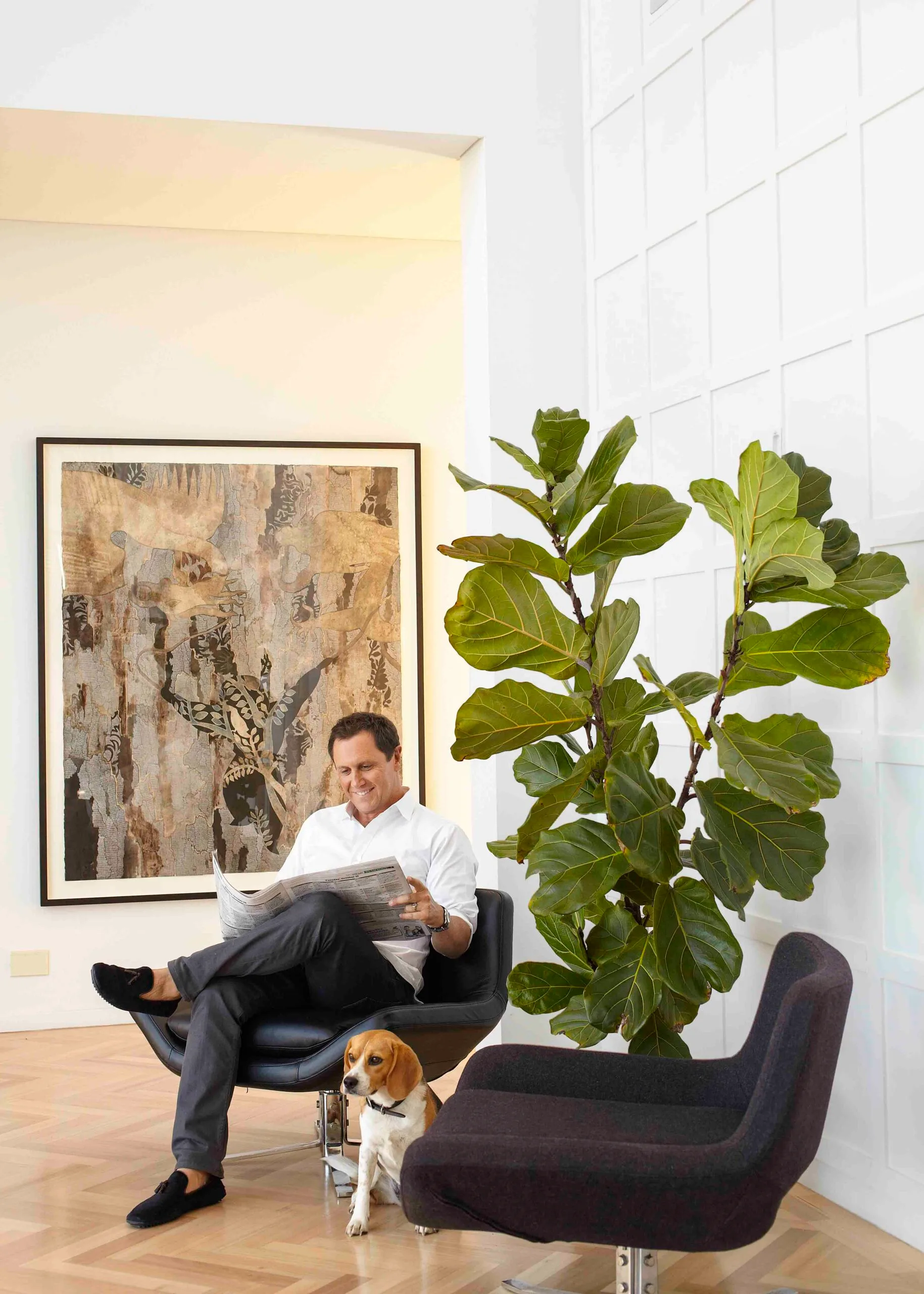 Larry Emdur and dog Jazzy