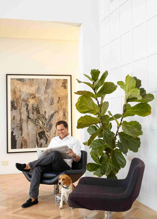 Larry Emdur and dog Jazzy