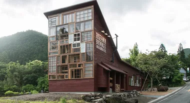 A Japanese bar made entirely from recycled material