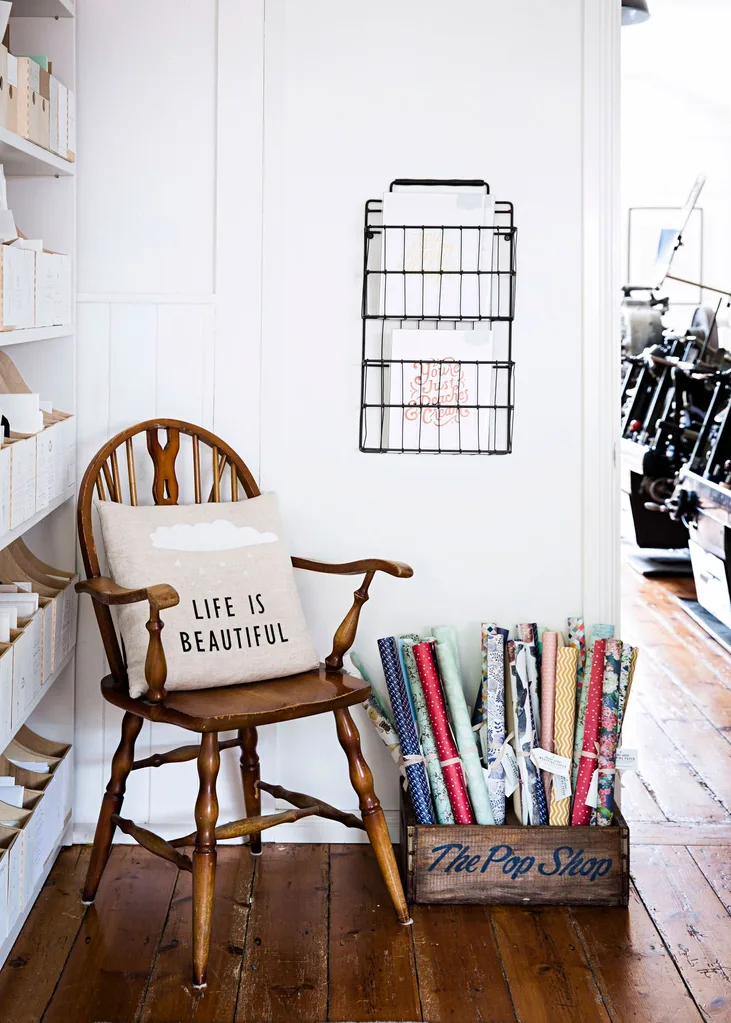 letterpress printing shop gift wrap
