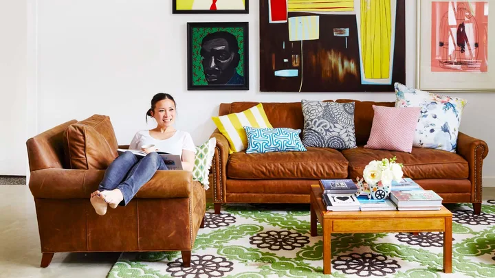 Poh Ling Yeow in her colourful home