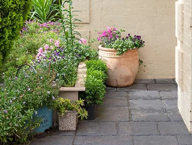 DIY house number planter