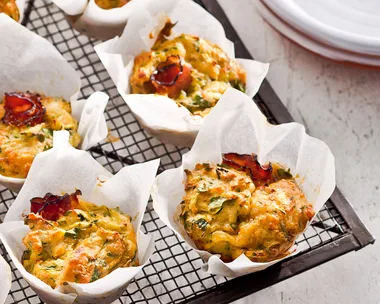 Ham and zucchini snacks