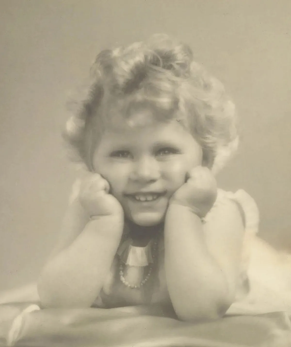  A rare photo of Queen Elizabeth II as a toddler.