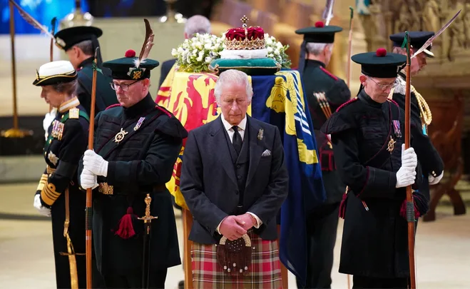 How Princess Anne made royal history as she joined King Charles for The Queen&rsquo;s Vigil