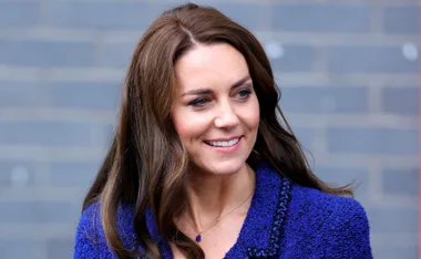 Princess Catherine steps out in a vintage cobalt blue number to mark a 10 year anniversary