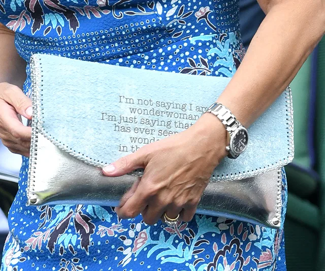 Sophie, Duchess of Edinburgh wears wonder woman handbag