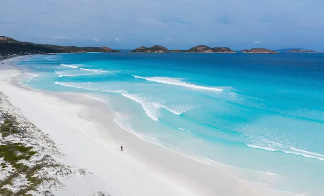 A white sand beach at Cape Le Grand National Park