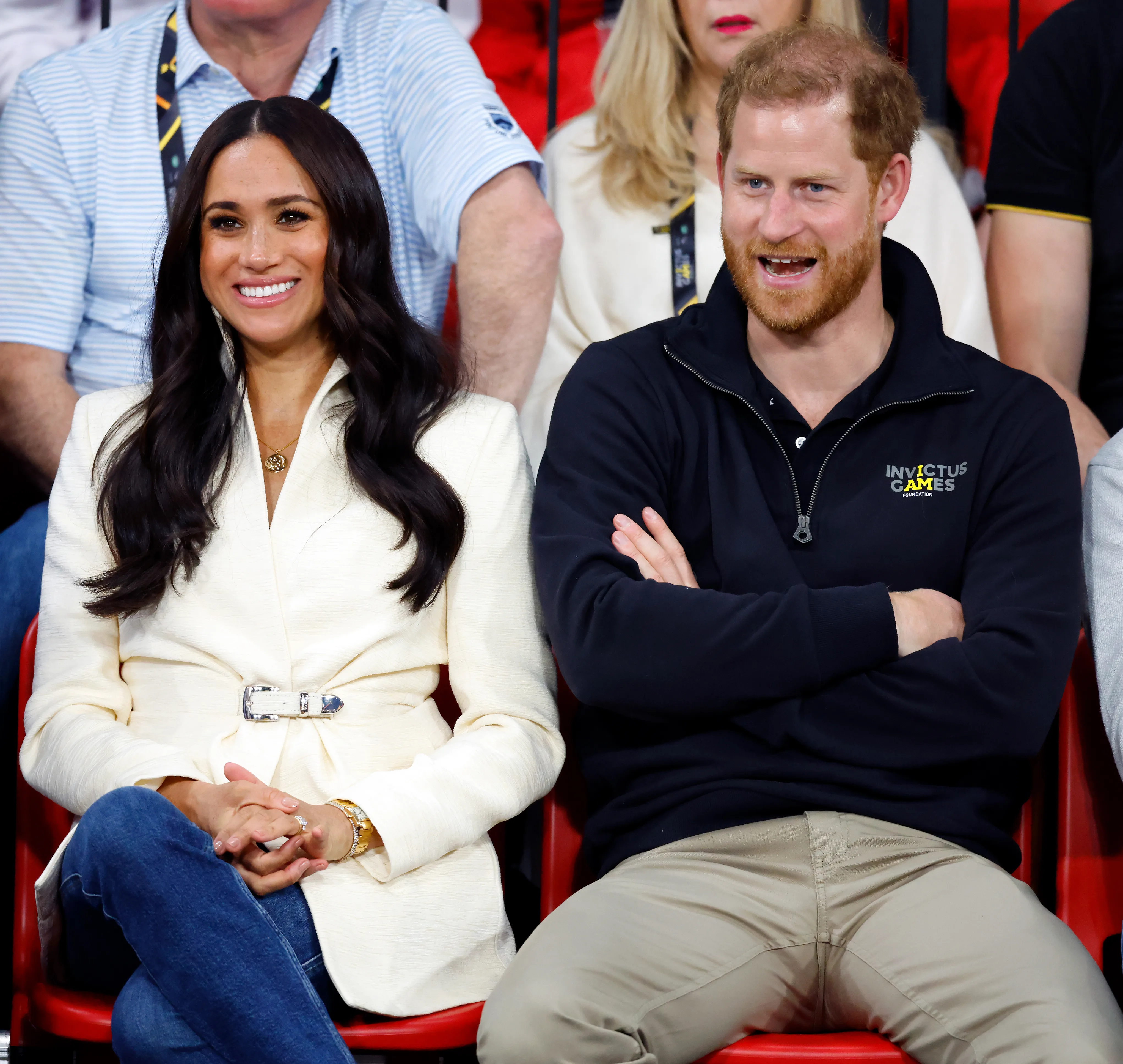 The Duke and Duchess of Sussex at the 2022 Invictus Games.