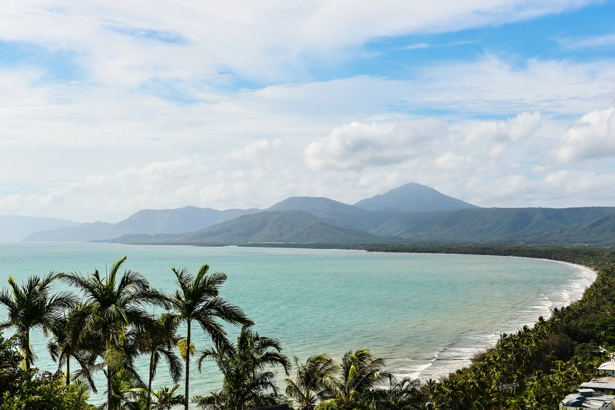 Four Mile Beach, Port Douglas, Queensland in wet season