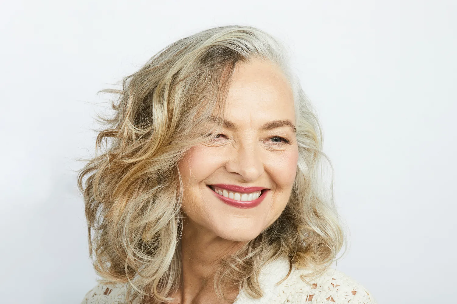 woman smiling