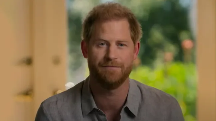 Man with red hair and beard, wearing a gray shirt, sitting indoors with blurred greenery outside the window.
