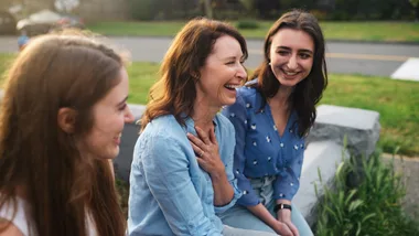 woman with two teenage girls