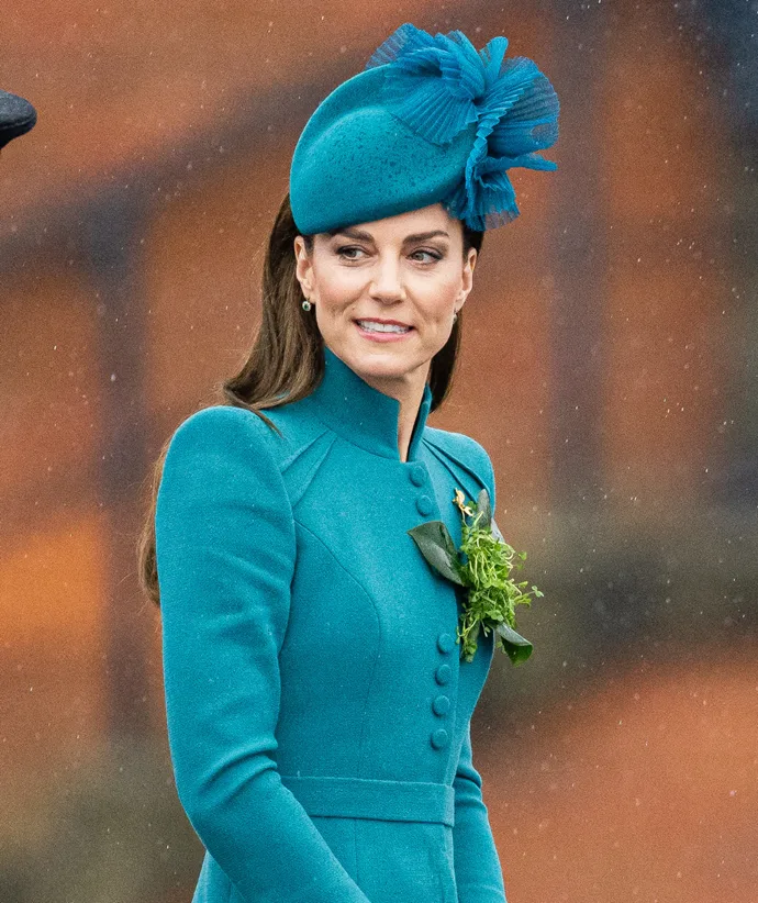 Catherine's outfit for St Patrick's Day 2023. 