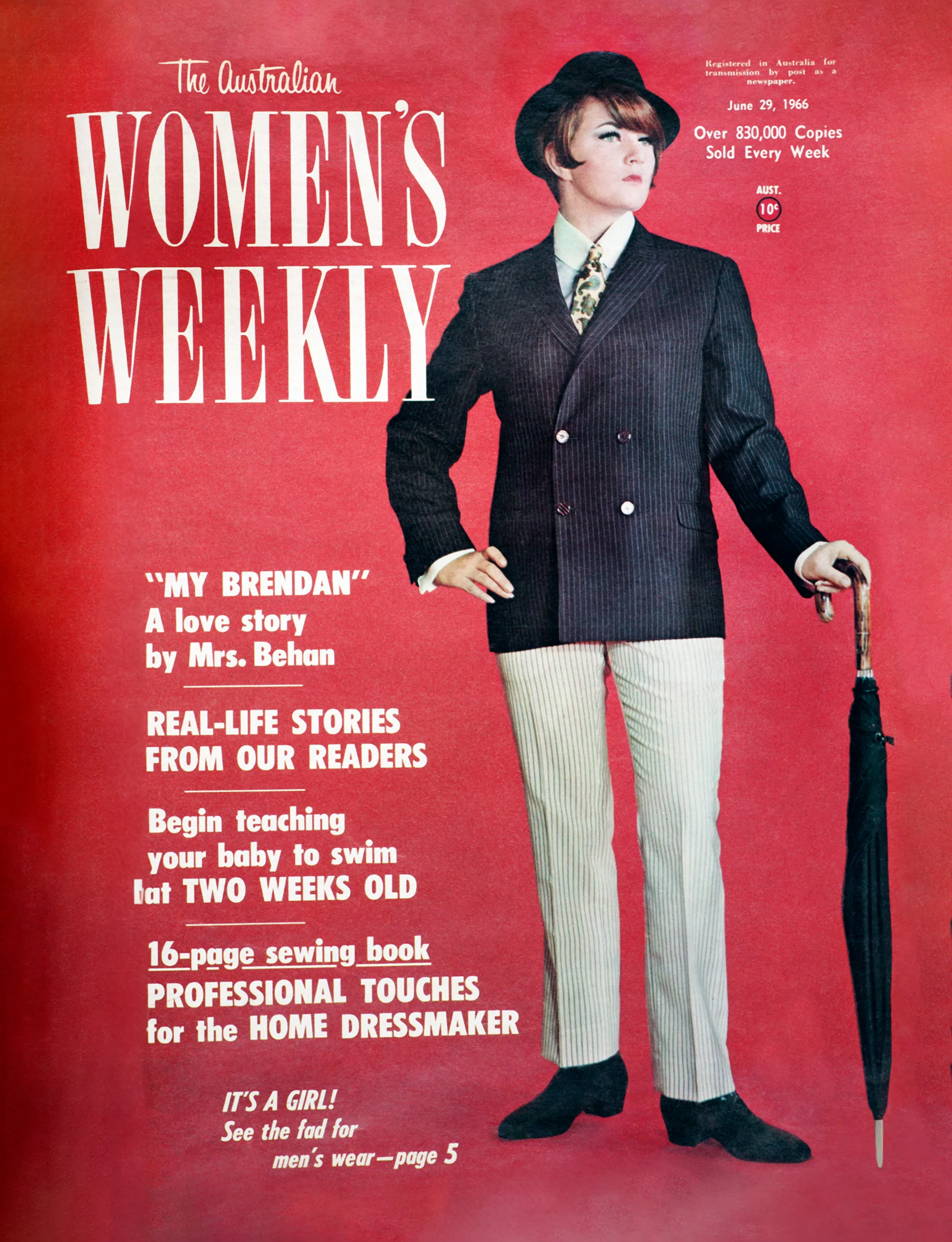 The Australian Women's Weekly Cover 29th June, 1966 *** Local Caption *** Images of Magazine Covers must be used in their entirety only, using a portion of this image could be condsider a breach of Copyright resulting in penalty fines. The Australian Women's Weekly cover