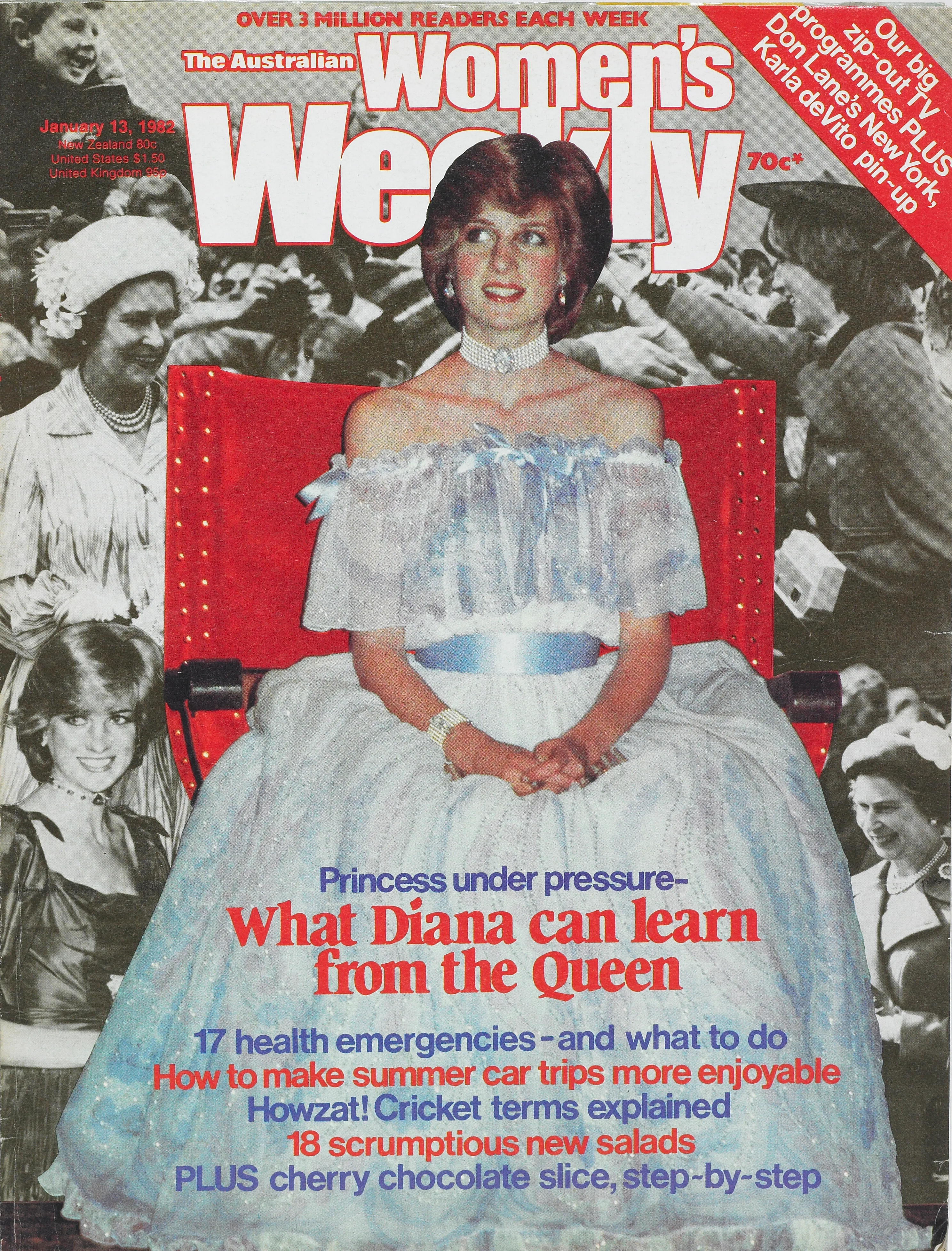 Princess Diana  - Magazine Cover  - The Australian Women's Weekly - January 13, 1982 *** Local Caption *** Images of Magazine Covers must be used in their entirety only, using a portion of this image could be considered a breach of Copyright resulting in penalty fines.