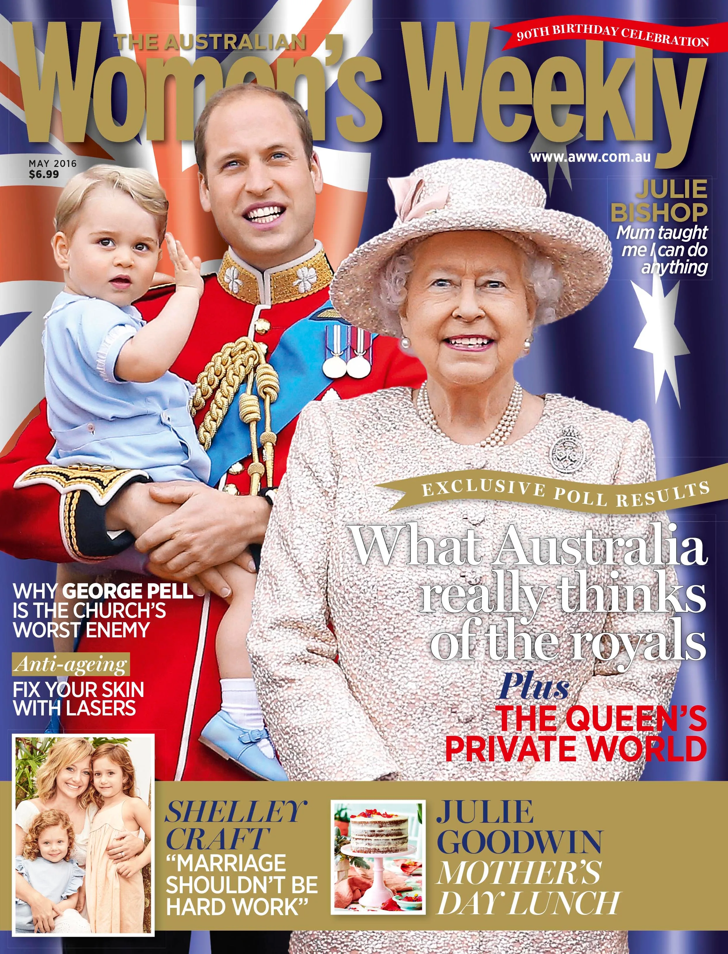 Queen Elizabeth on the cover of The Weekly