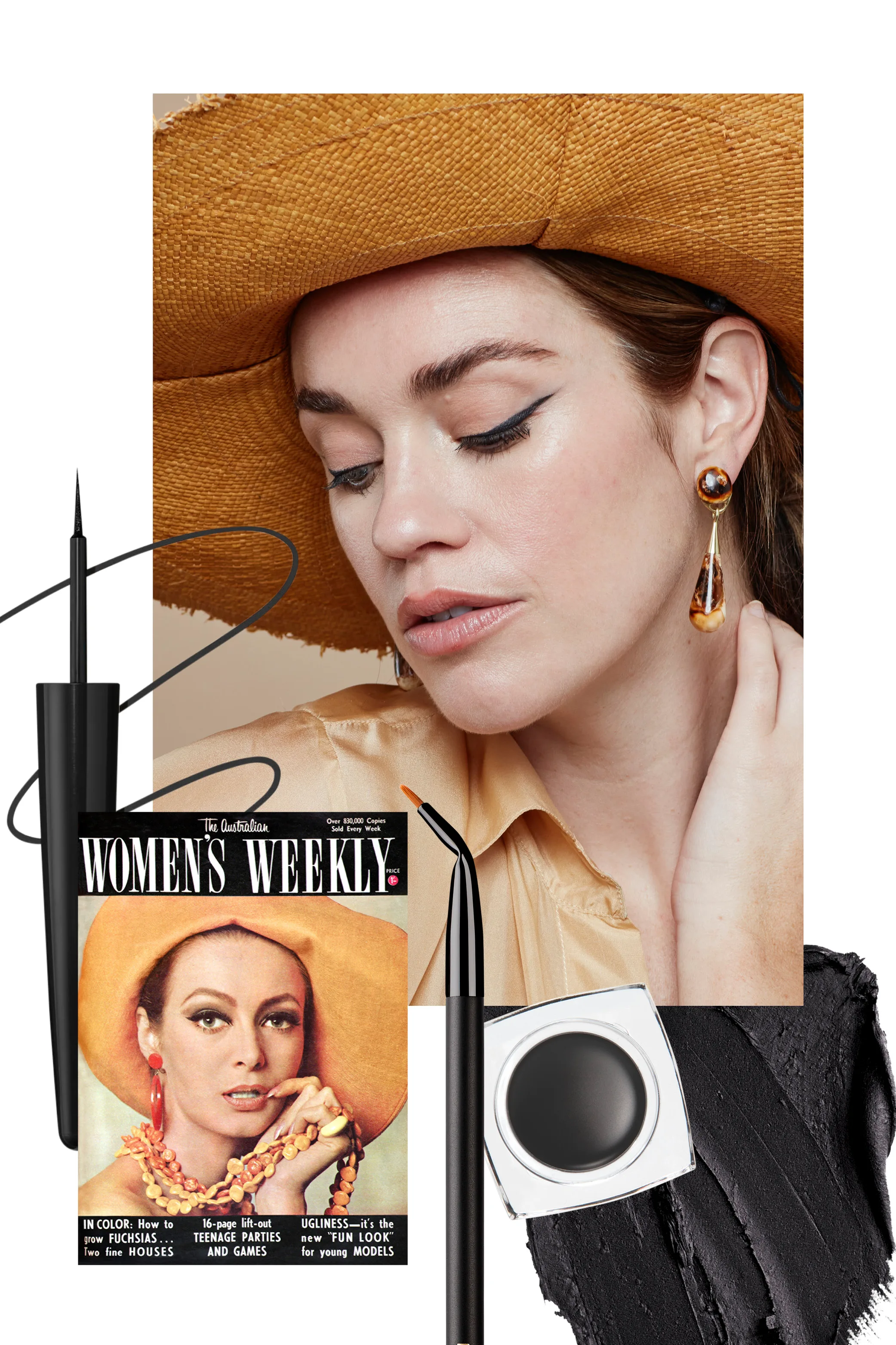 timeless beauty: winged eyeliner