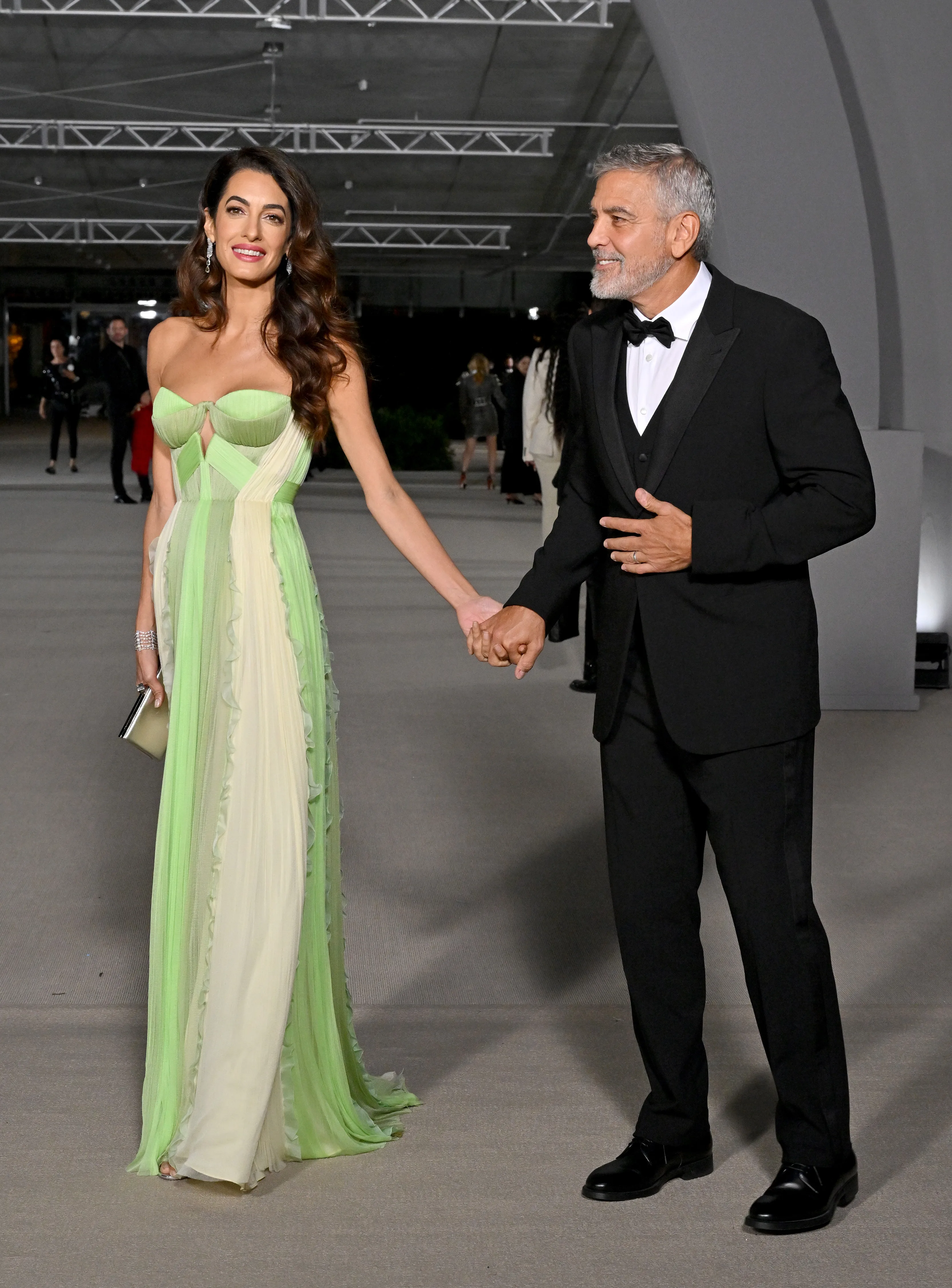 LOS ANGELES, CALIFORNIA - OCTOBER 15: Amal Clooney and George Clooney attend the 2nd Annual Academy Museum Gala at Academy Museum of Motion Pictures on October 15, 2022 in Los Angeles, California. (Photo by Axelle/Bauer-Griffin/FilmMagic)