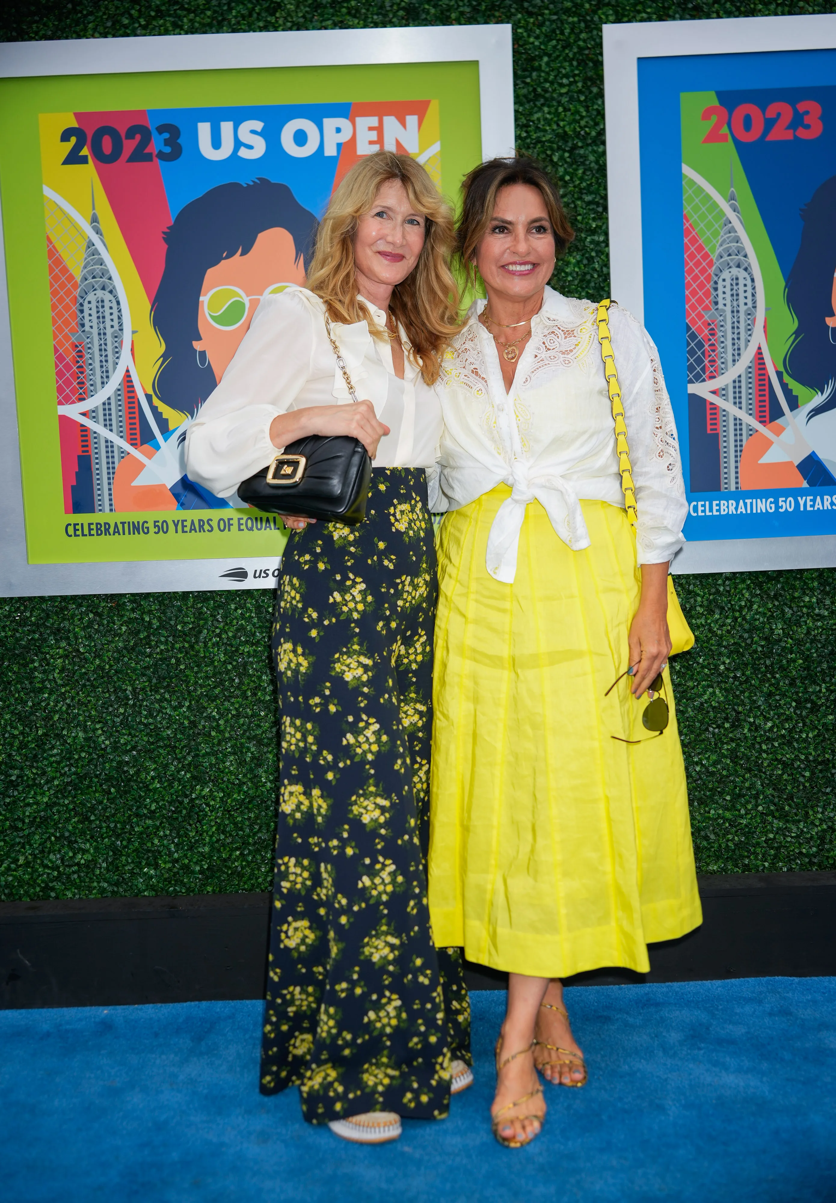 us open fashion laura dern and mariska hargitay