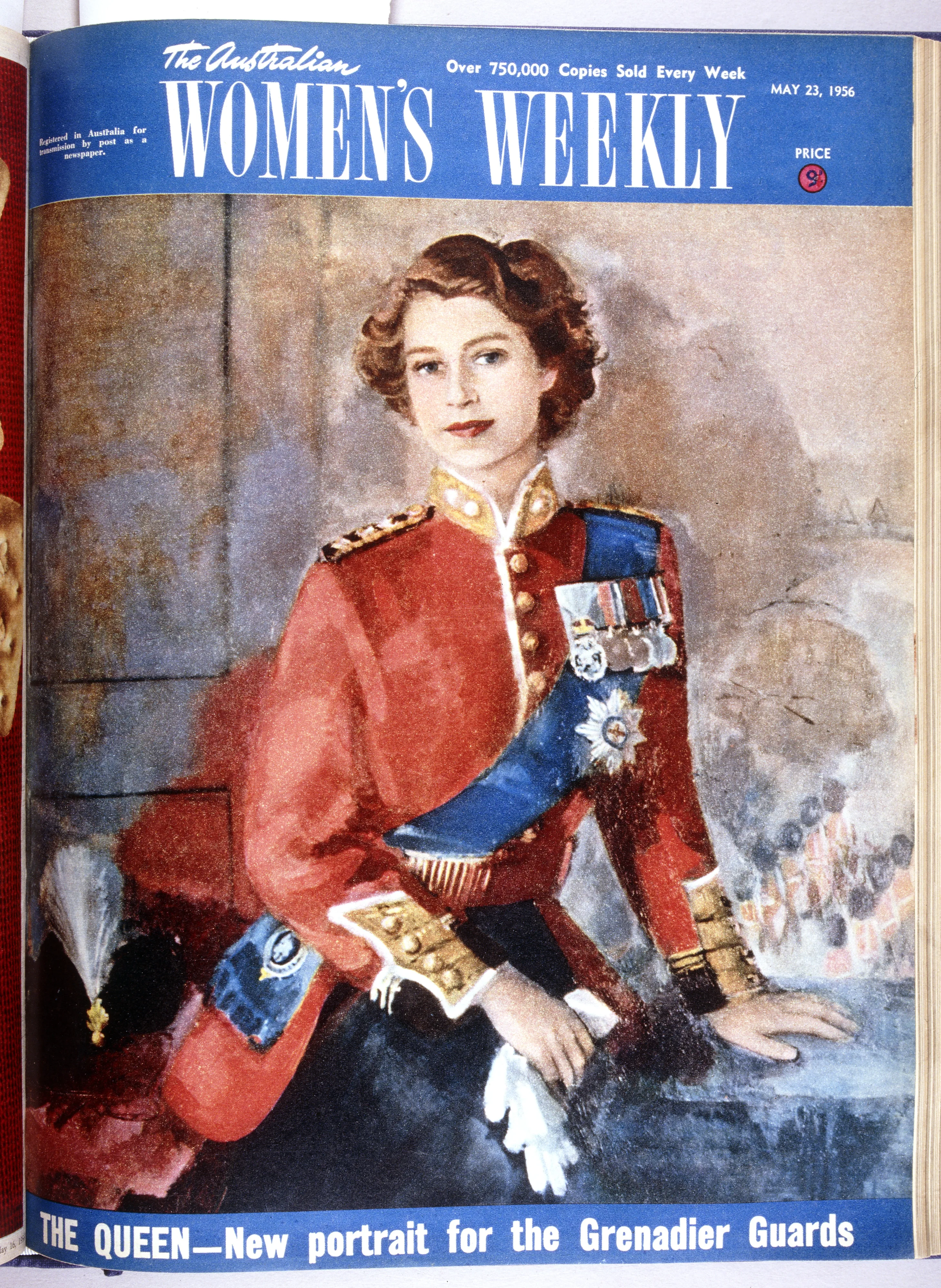 Queen Elizabeth on the cover of The Weekly