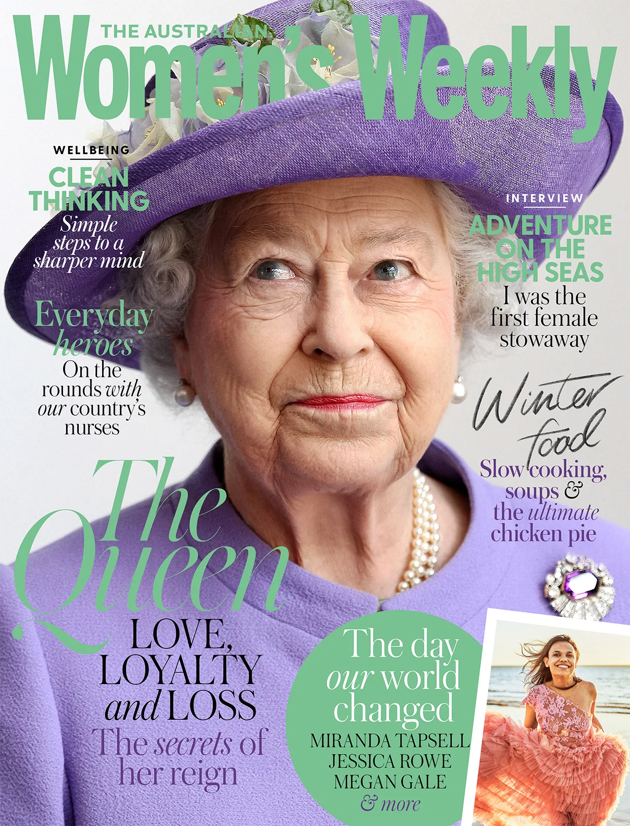 Queen Elizabeth on the cover of The Weekly