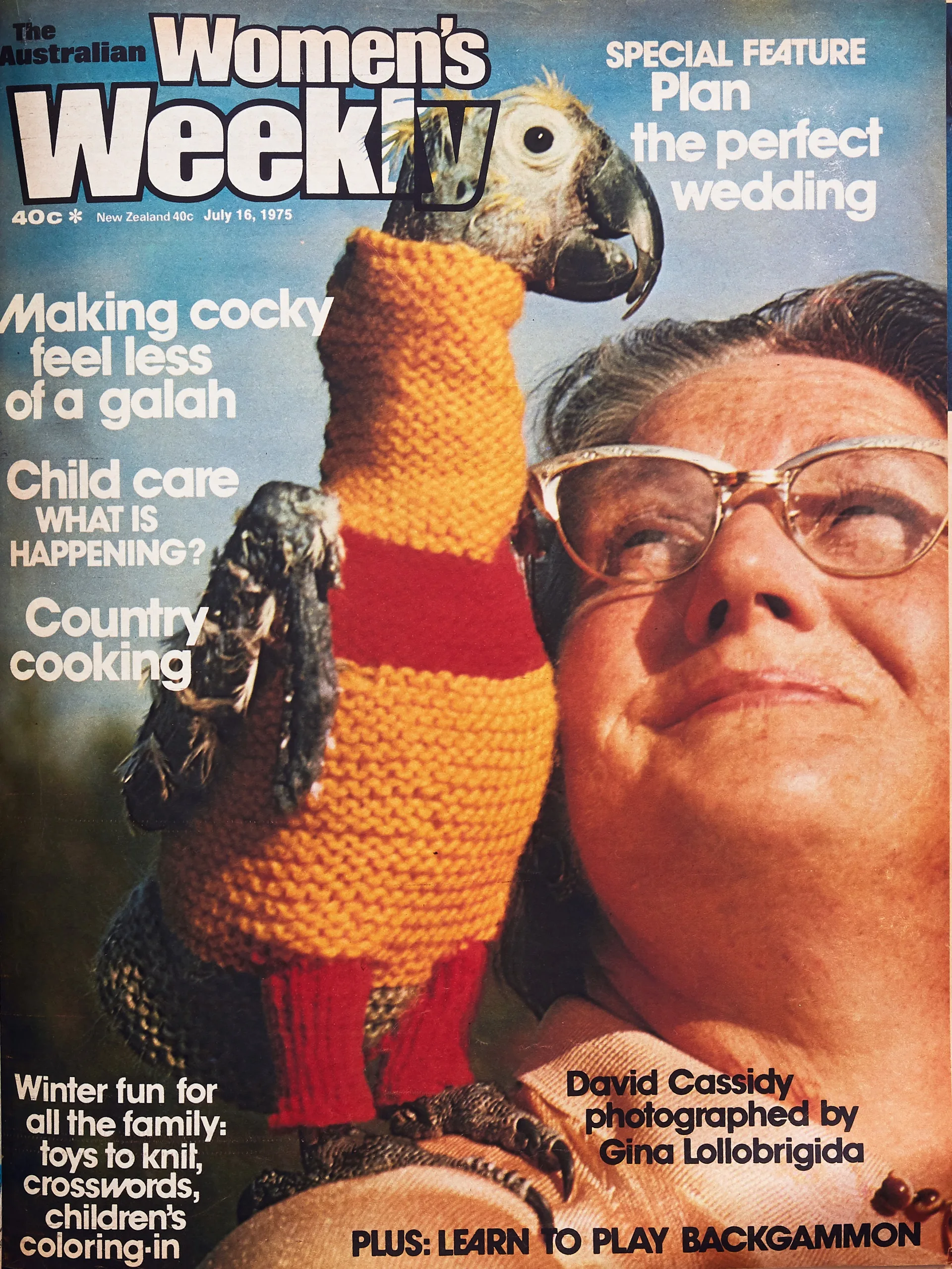 Cover from 1975 of The Australian Women's Weekly