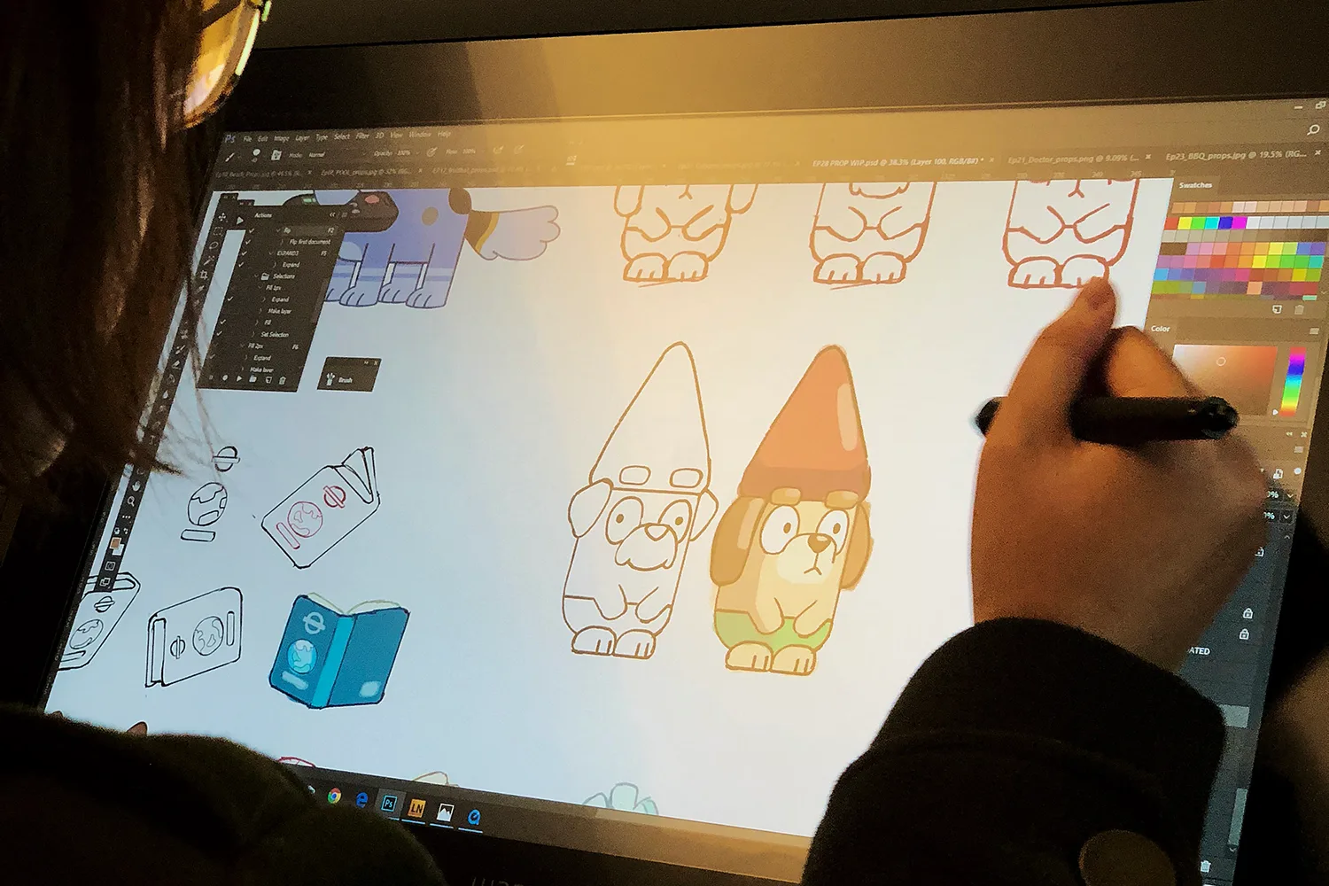 Animator from the Ludo team working on Bluey.
