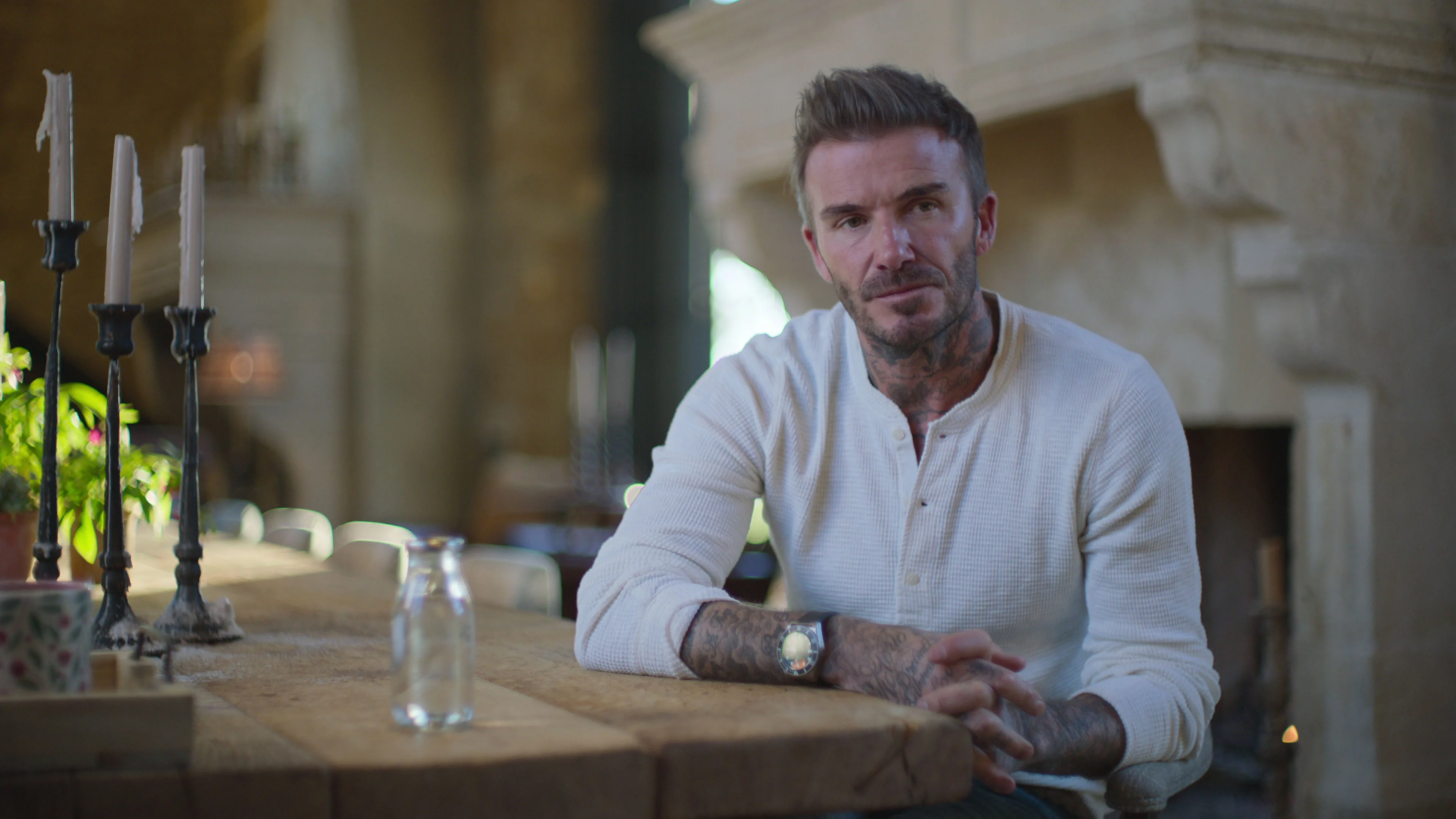 A still from the Beckham documentary.