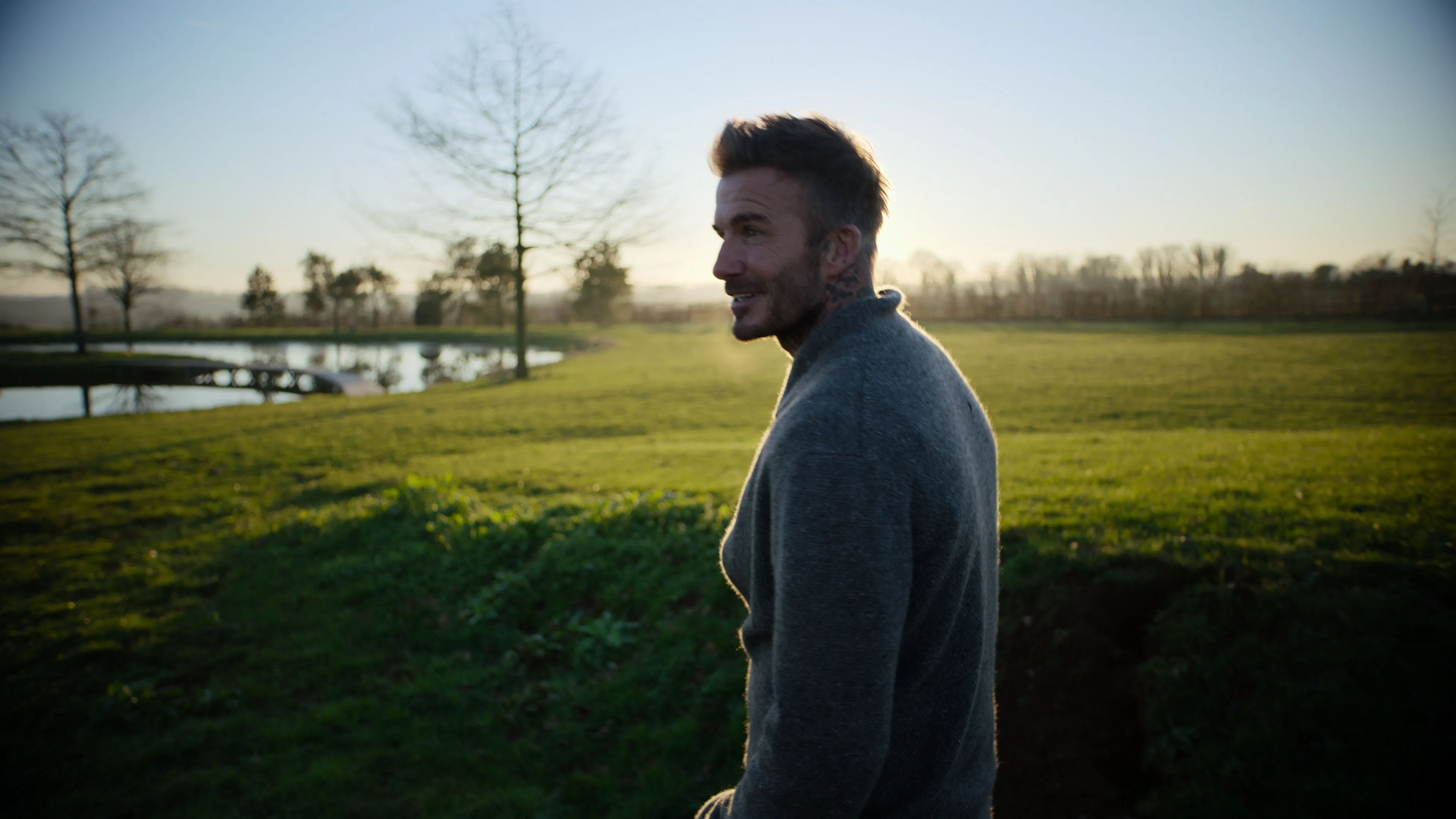 A still from the Beckham documentary.