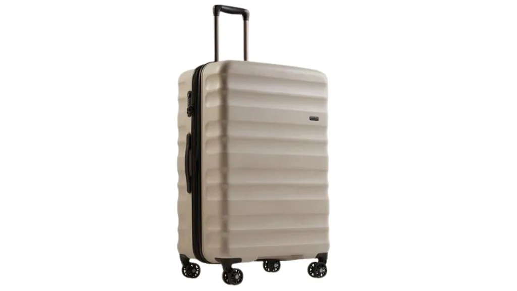 Black Friday Sale Antler Clifton Large Suitcase in Taupe colour.