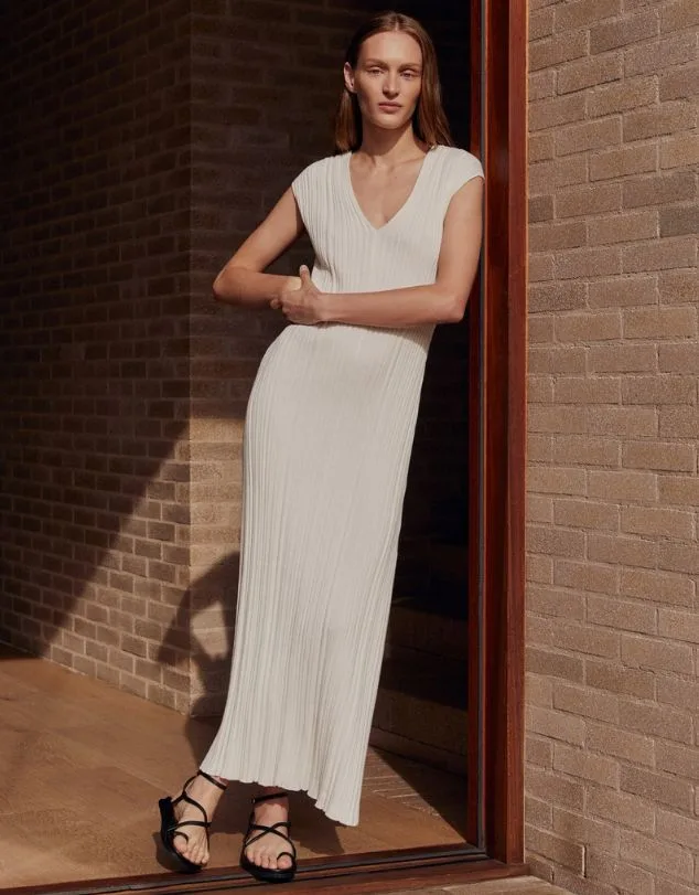 Assembly Label Lottie Dress in white - Black Friday fashion sales